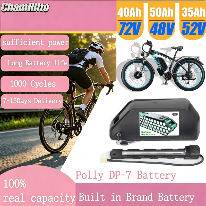 72V 50Ah 21700 Lithium Battery - ChampionPolly E-Bike 48V 50Ah Akku für