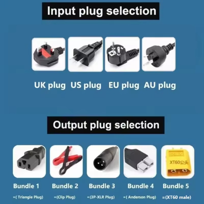 84V 20A Smart Charger - 72V 2-8A 2-9,5A 2-15A 2-20A Aluminiumgehäuse