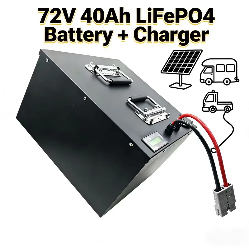 72V 40Ah Lifepo4 Battery Pack - 24S 72V 40Ah LiFePO4-Akku mit BMS