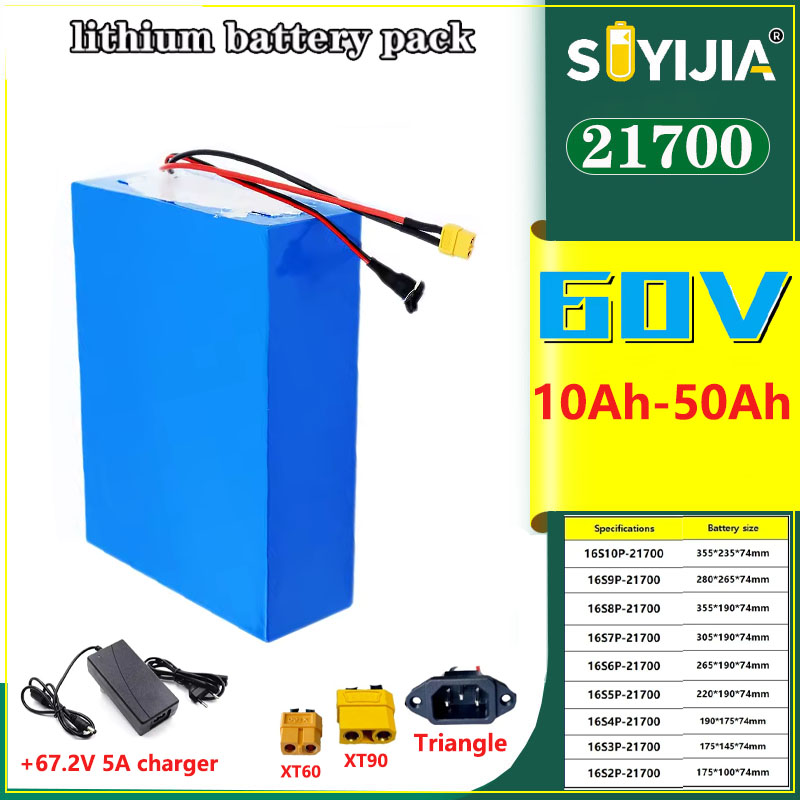 Neue 60V 50Ah 40Ah 30Ah 20Ah 1 – 60V 50Ah Electric Scooter Battery Bewertung und Preis
