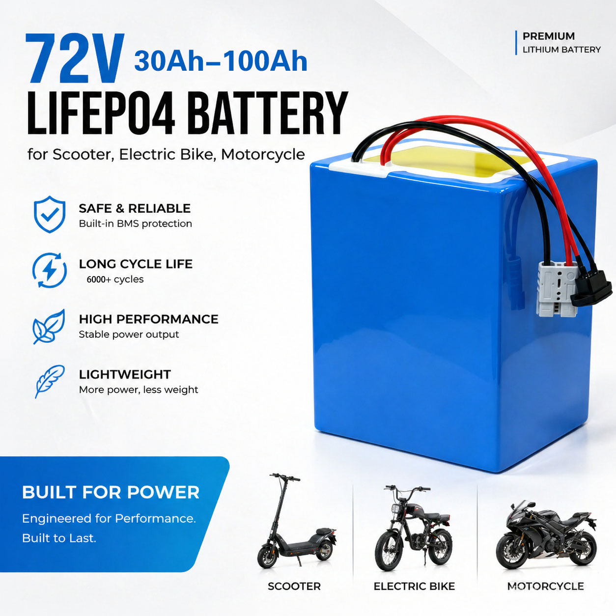 Lithium LiFePO4 72V 50Ah 60Ah  – 72V 40Ah Lifepo4 Battery Pack Bewertung und Preis