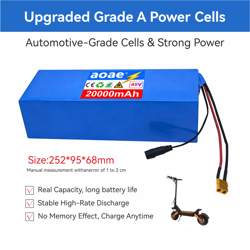 48V Elektroroller-Akku 13S5P 2 – 60V 50Ah Electric Scooter Battery Bewertung und Preis